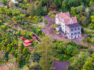 Madeira Botanical Garden in Funchal, a lush tropical park with exotic plants, colorful flowers and scenic terraces above the Atlantic.