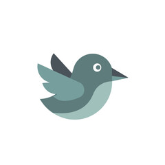 Naklejka premium Bird Icon Icon Set Flat Design Modern Vector Illustration Isolated on White Background