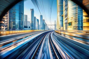Fototapeta premium Modern train architecture photography metropolis.
