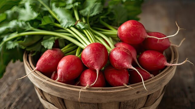 Fresh Radishes in Bowl