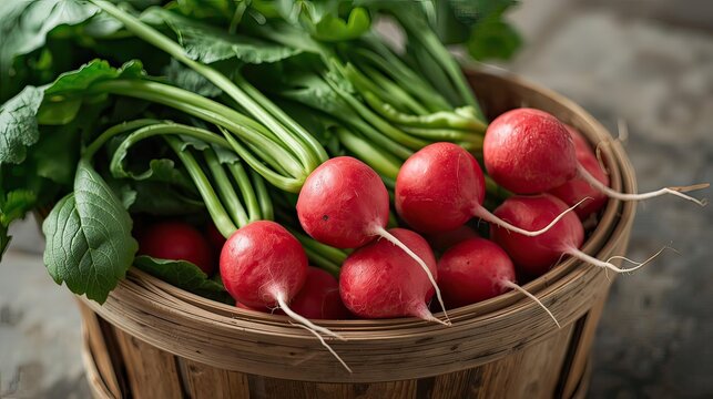 Fresh Radishes in Bowl