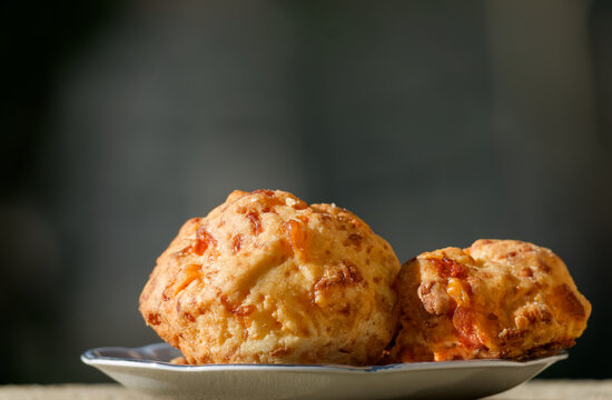 Argentinian chipa cheese bread bombs on plate
