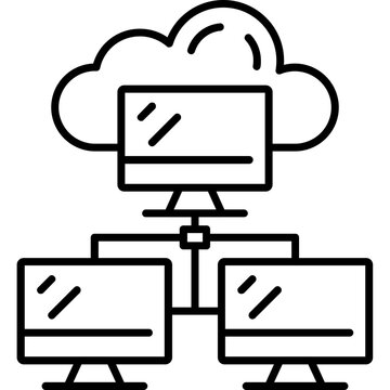 Edge Computing Outline Icon