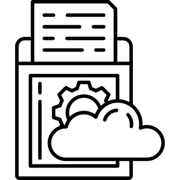 API Integration Outline Icon