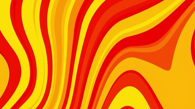 Vibrant abstract background, wavy lines, orange red yellow gradient