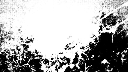 Obraz premium Distressed Grunge Black and White Overlay Texture Background with Noise