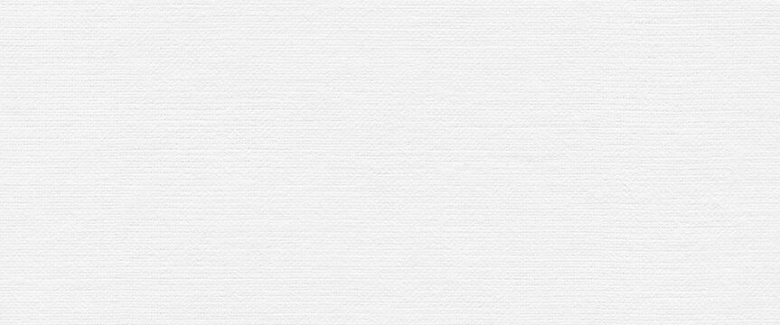 White paper texture canvas background. Light gray rough textured surface, real pattern. Minimal flat lay mockup with copy space. Natural fabric material. Abstract backdrop for design, text, wallpaper