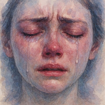 water color image of a senior woman