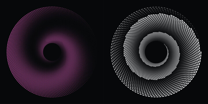 A black screen with a single white curved line resembling a sine wave