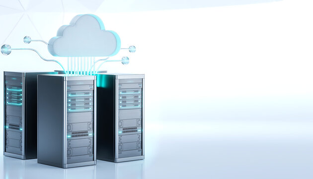 Cloud Storage Servers with Data Transfer and Network Connections