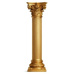 Fototapeta premium Elegant golden Corinthian column