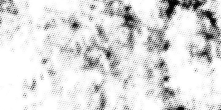 Abstract Black and White Halftone Grunge Texture Backgroun