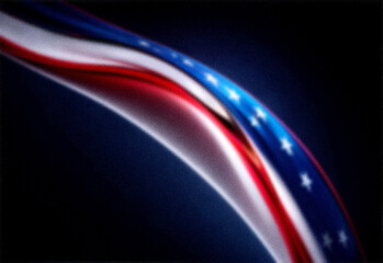 Abstract futuristic light trails in red white and blue, motion blur speed background © DesignSells