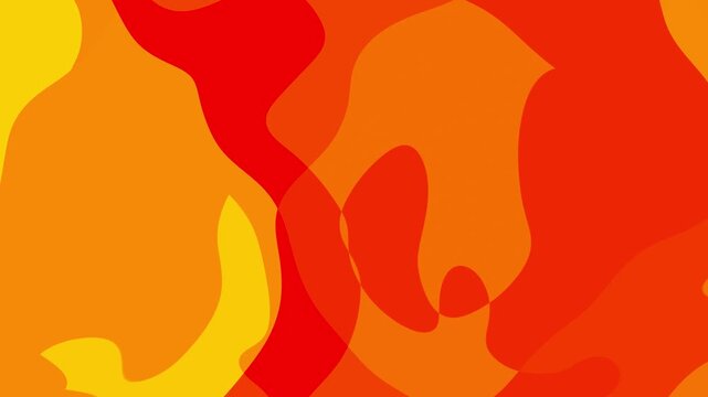 Looping Video Sunny Golden Amber Topographic Waves Bright Glowing Heat Map Stylized Solar Flare