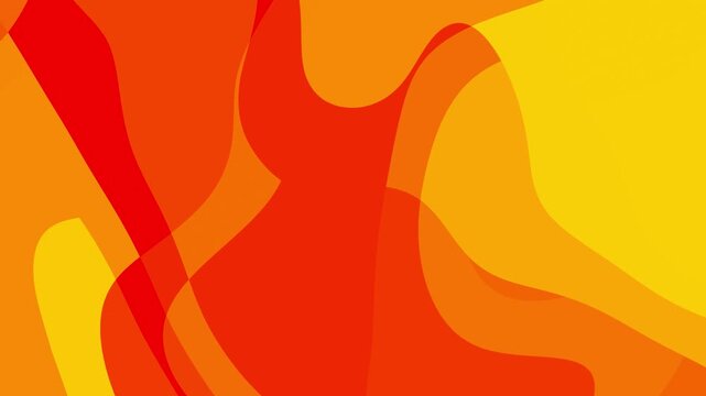 Looping Video Radiant Sunset Amber Orange Topographic Waves Bright Glowing Heat Map Energy Effect