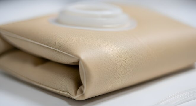 Medical Ostomy Bag with Skin Barrier and Connector