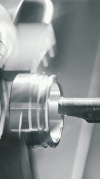 Manufacture of metal parts on the machine at the factory