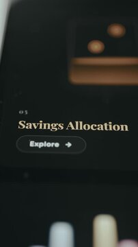 Section titled Savings Allocation, button Explore to learn more