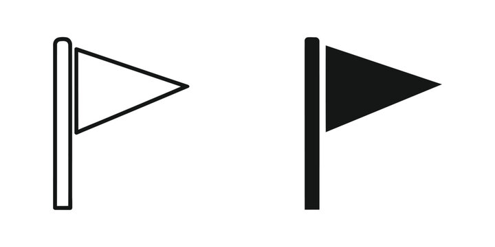 Comparison of a blank and a filled pedestrian crossing sign with directional arrow