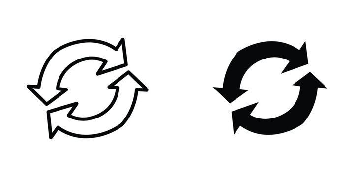Recycling and reuse symbols representing circular economy concepts