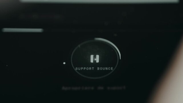Person views a financial graph illustrating support bounce pattern