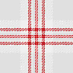 Naklejka premium Back to school texture seamless textile, oriental plaid check pattern. Workshop tartan background vector fabric in gainsboro and white colors.