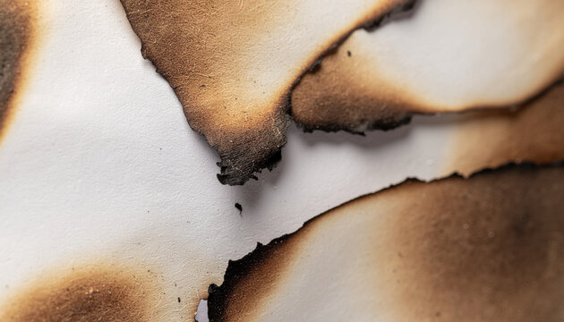 Burnt paper edges abstract texture
