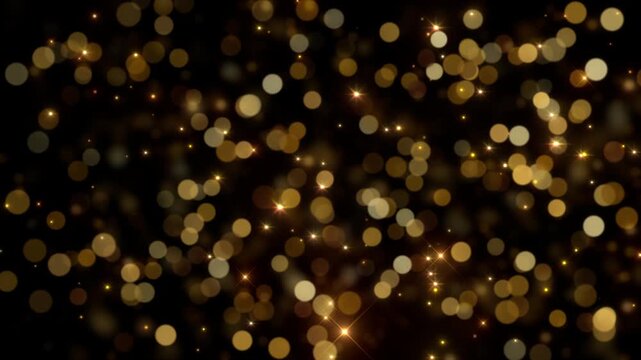 black gold sparkle bokeh transparent pattern effect