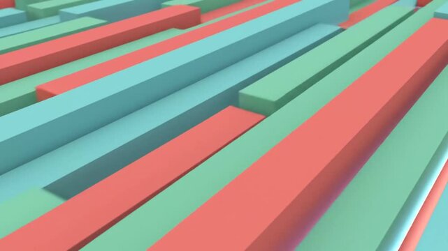 Abstract geometric shapes in various colors create a visually appealing and dynamic composition, offering a modern and artistic aesthetic for design and background purposes