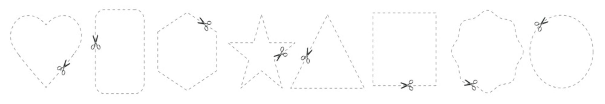 cut here template vector