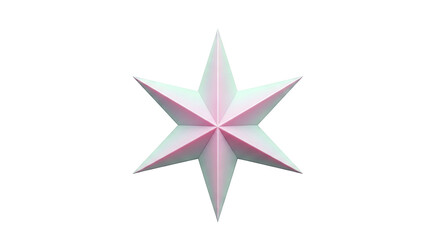 Fototapeta premium Geometric Pink Star