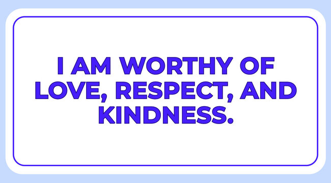 Positive Affirmations Poster &ndash; Self Love & Motivation for Social Media. 