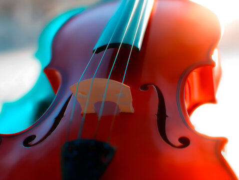 Vintage instrument, colorful retro style photo