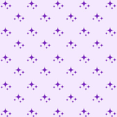 Fototapeta premium Purple star pattern on light background, seamless design