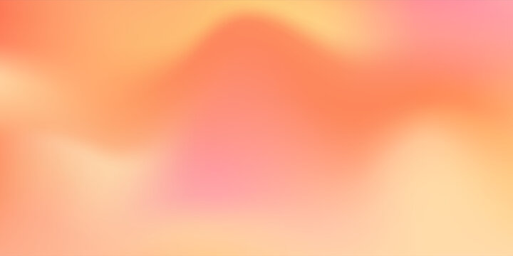 Blurred color gradient background, abstract orange grain gradation texture, vector soft peach noise texture blur abstract background