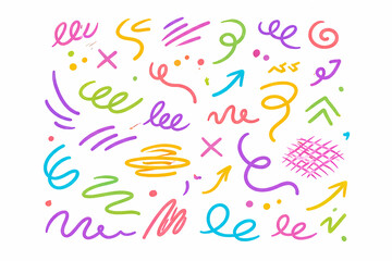 Obraz premium Marker lines set