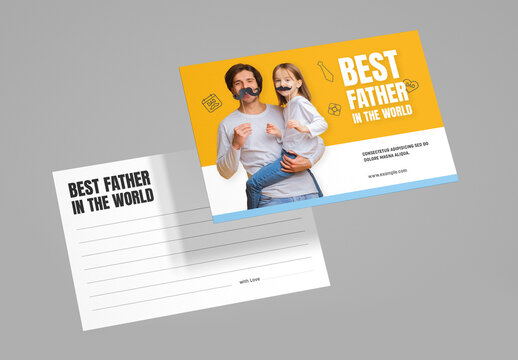 Father's Day Postcard Layout