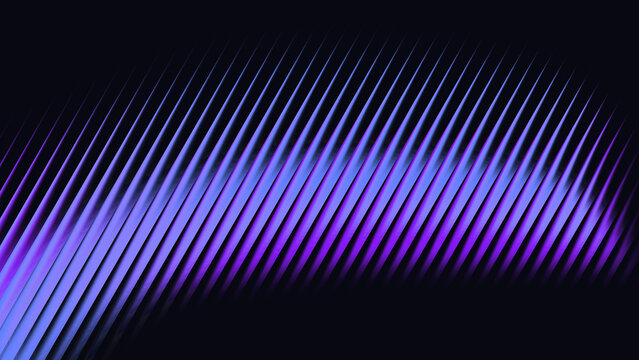 Abstract purple and white wavy parallel lines pattern on dark background