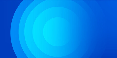 Obraz premium Blue gradient abstract circle shape background vector design