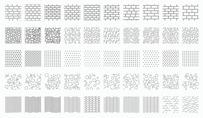 Landscape Architecture CAD Hatch Pattern Set Grass Water Stone Wall Texture Elements Collection © archsymbols