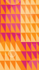 Obraz premium Motion hard mesh 4k Vertical Vibrant Geometric Pattern with Orange Pink Triangles and Soft Bokeh Lights Motion Vertical Abstract Background