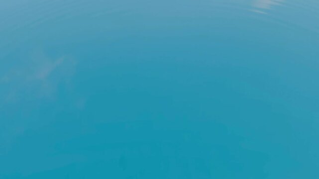 Blue water wave drop splash surface wallow 4k