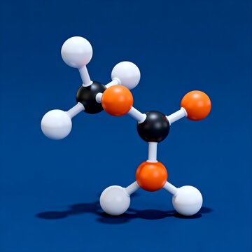 Molecular Model of Dimethyl Phosphite (CH3O)2P(O)H