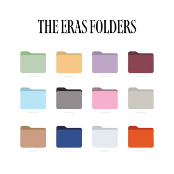 Folders pastel lover aesthetic organization,
midnight blue minimal folder system calm aesthetic, 
eras concept life phases organization pastel design
nostalgic feminine aesthetic color coded declutter