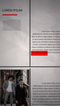 Vertical Text Match Cut 01