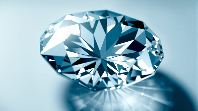 Blauer Saphir-Diamant mit scharfen Kanten