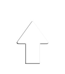 Fototapeta premium arrow icon isolated on white background