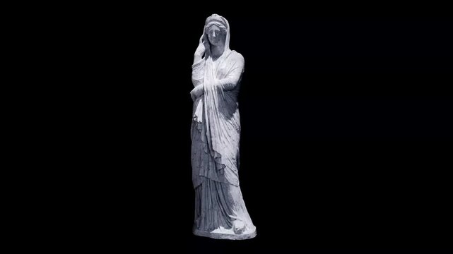 21 Sculpture of Pudicitia type Made with 3D render not AI
