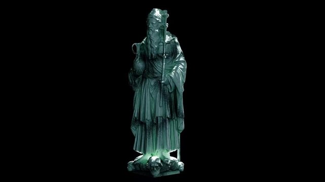 28 Sculpture of The Prophet Aaron Made with 3D render not AI