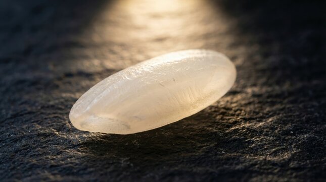 Detailed Macro Shot of a Single Cuttlebone